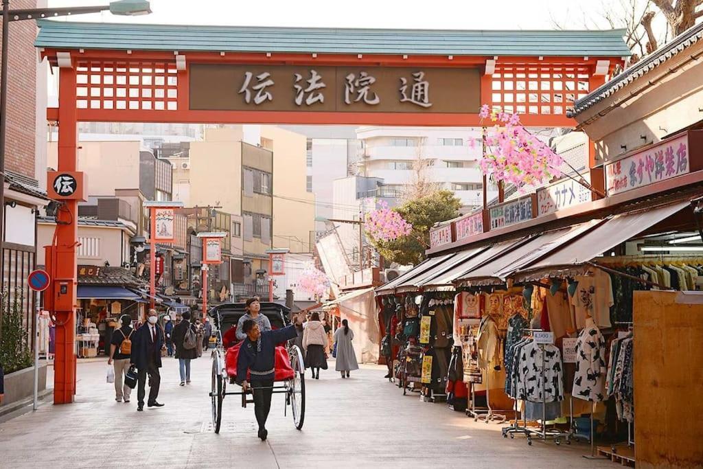 203 Oshiage Sta 3Mins Walk! Wi-Fi Elevator 4Pax Apartment Tokyo Luaran gambar