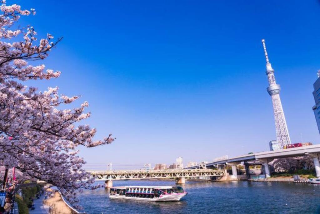 203 Oshiage Sta 3Mins Walk! Wi-Fi Elevator 4Pax Apartment Tokyo Luaran gambar