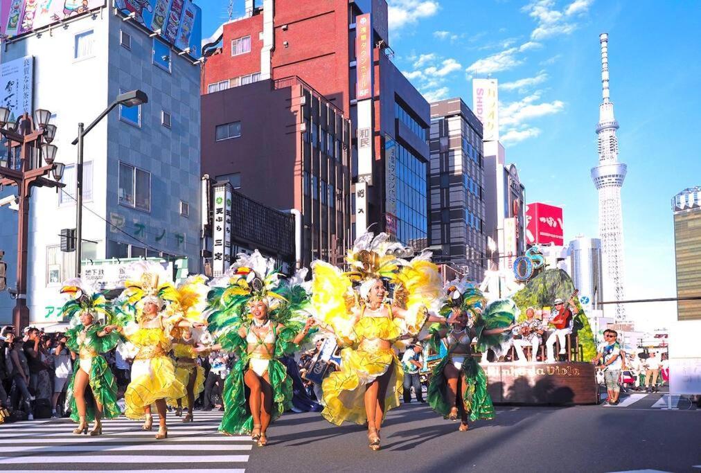 203 Oshiage Sta 3Mins Walk! Wi-Fi Elevator 4Pax Apartment Tokyo Luaran gambar
