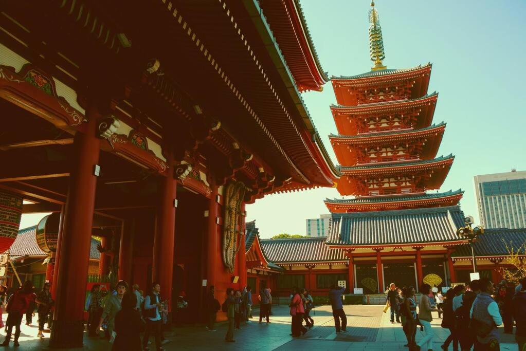 203 Oshiage Sta 3Mins Walk! Wi-Fi Elevator 4Pax Apartment Tokyo Luaran gambar